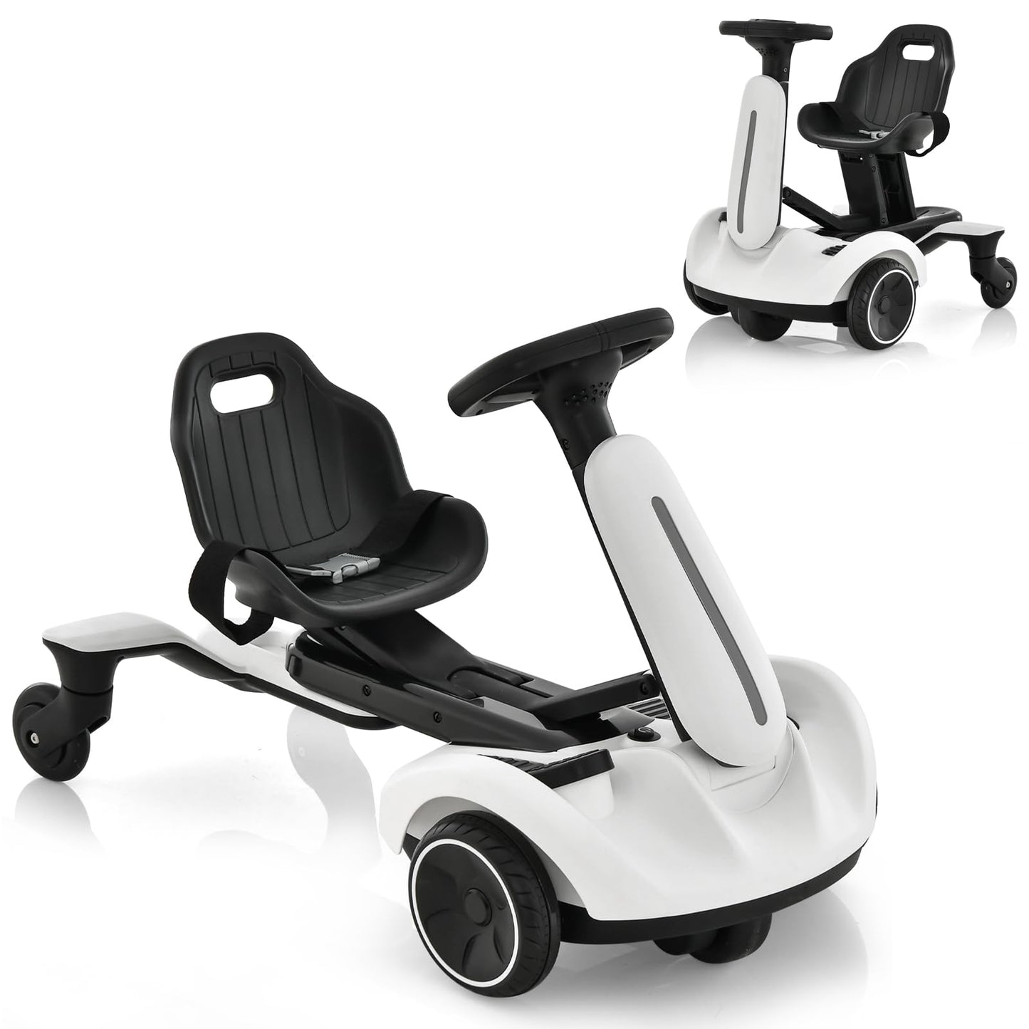Kids Ride On Drift Car with 360° Spin & 2 Adjustable Heights , 6V Battery Powered Electric Vehicle Toddler Ride On Car Toy Gift