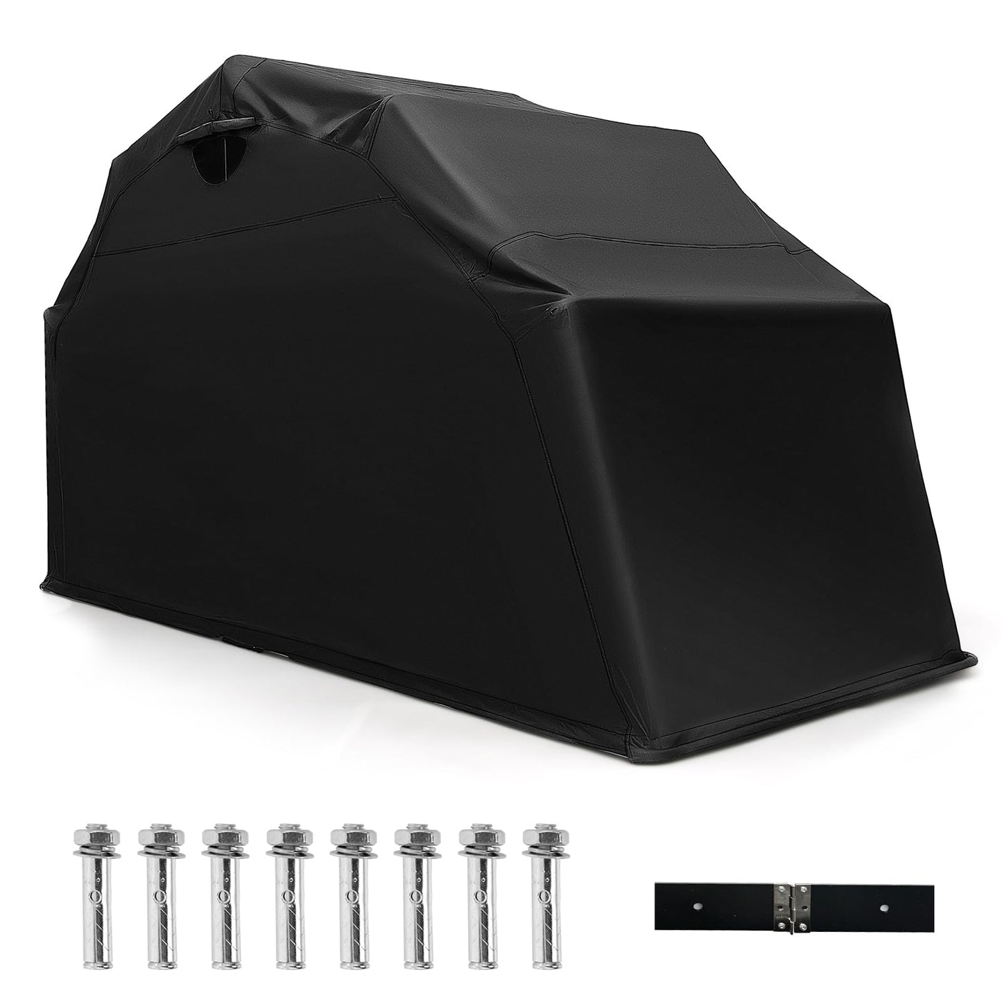 136" x 54" x 75" Waterproof Motorbike Shed Storage Tent Heavy Duty Outdoor Motorcycle Shelter with Ventilation Window