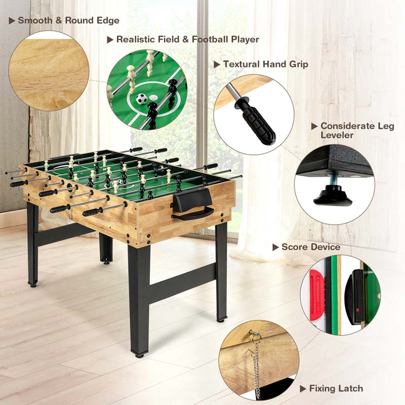 10-in-1 Combo Multi Game Table Set with Foosball, Table Tennis, Pool, Air Hockey Table, Bowling, Chess, Checkers, Backgammon