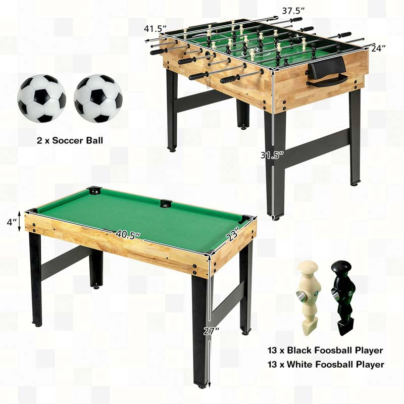 10-in-1 Combo Multi Game Table Set with Foosball, Table Tennis, Pool, Air Hockey Table, Bowling, Chess, Checkers, Backgammon