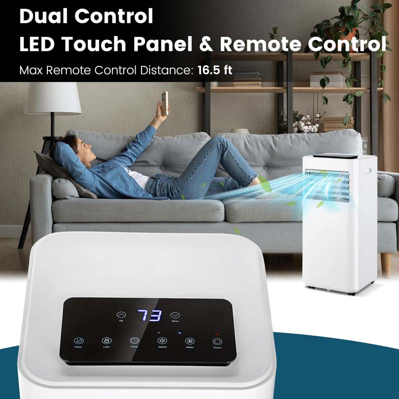10000 BTU 3-in-1 Portable Air Conditioner with Fan & Dehumidifier, Sleep Mode, Room AC Unit Cools up to 350 Sq.Ft