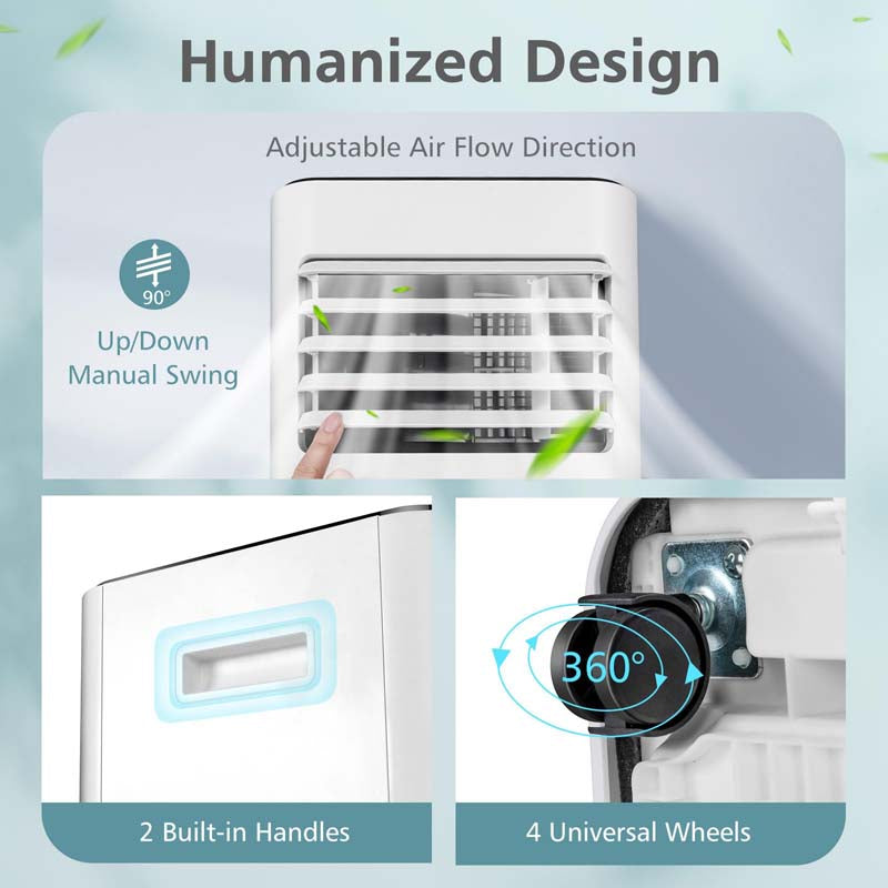 10000 BTU 3-in-1 Quiet AC Unit Portable Air Conditioner with Fan & Dehumidifier, Sleep Mode