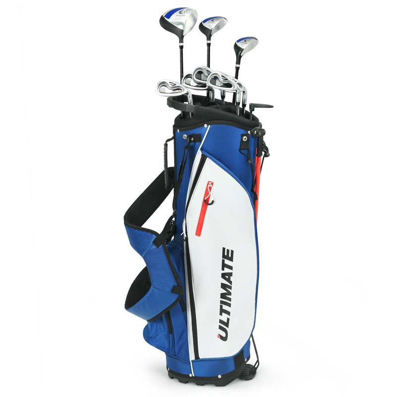 10 Pieces Men's Complete Golf Clubs Package Set Right Hand