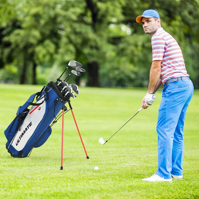 10 Pieces Men's Complete Golf Clubs Package Set Right Hand