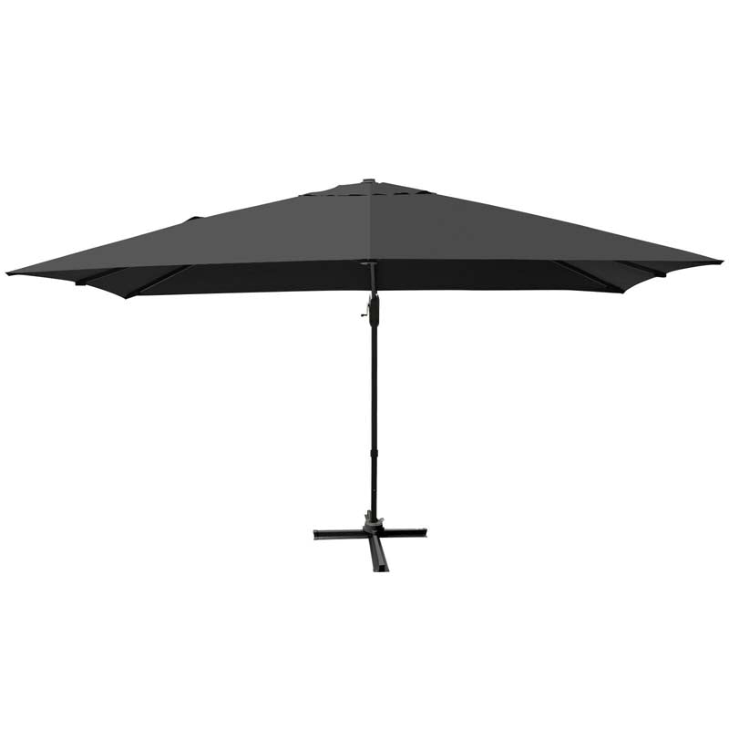 10 x 13FT Patio Umbrella Outdoor Rectangular Cantilever Umbrella for Market, Hanging Offset Umbrella with 360° Rotation