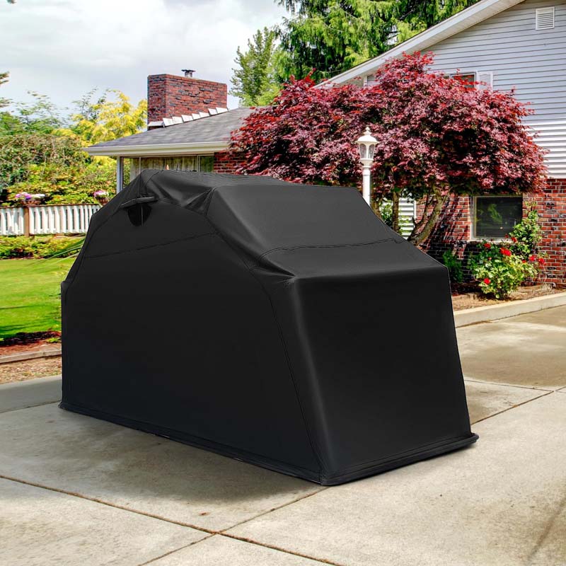 136" x 54" x 75" Waterproof Motorbike Shed Storage Tent Heavy Duty Outdoor Motorcycle Shelter with Ventilation Window