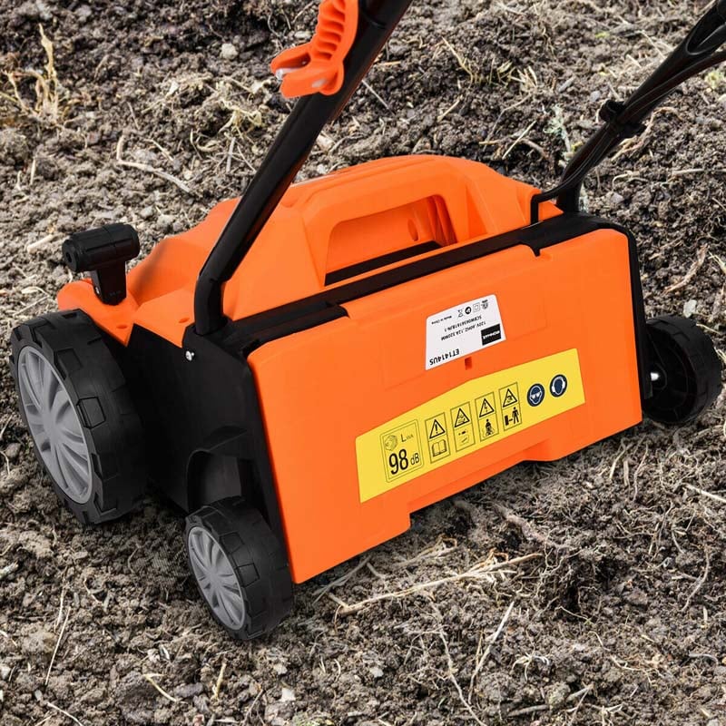 2-in-1 Electric Lawn Dethatcher & Scarifier, 12 Amp 13" Corded Grass Dethatcher with 40L Collection Bag