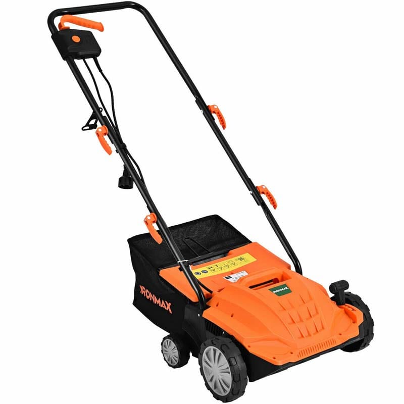 2-in-1 Electric Lawn Dethatcher & Scarifier, 12 Amp 13" Corded Grass Dethatcher with 40L Collection Bag