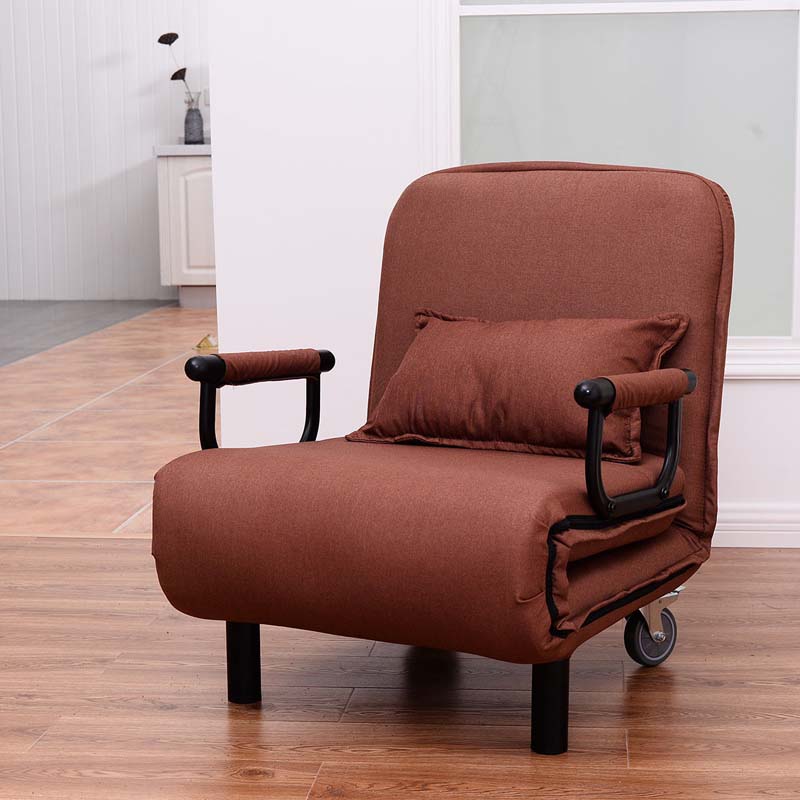 26.5" Convertible Sofa Bed Folding Arm Chair Sleeper Leisure Recliner Lounge Couch