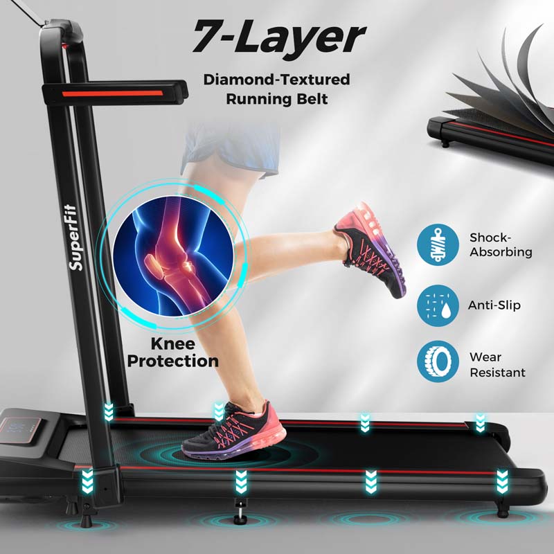 4 in 1 Under Desk Treadmill with Incline & Smart App Control, 3.0HP Foldable Walking Pad Treadmill for Running Jogging