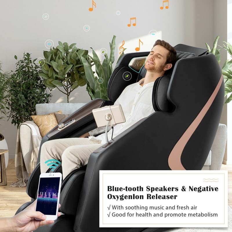 3D SL-Track Full Body Massage Chair Zero Gravity Massage Recliner with 7" LCD Touch Screen