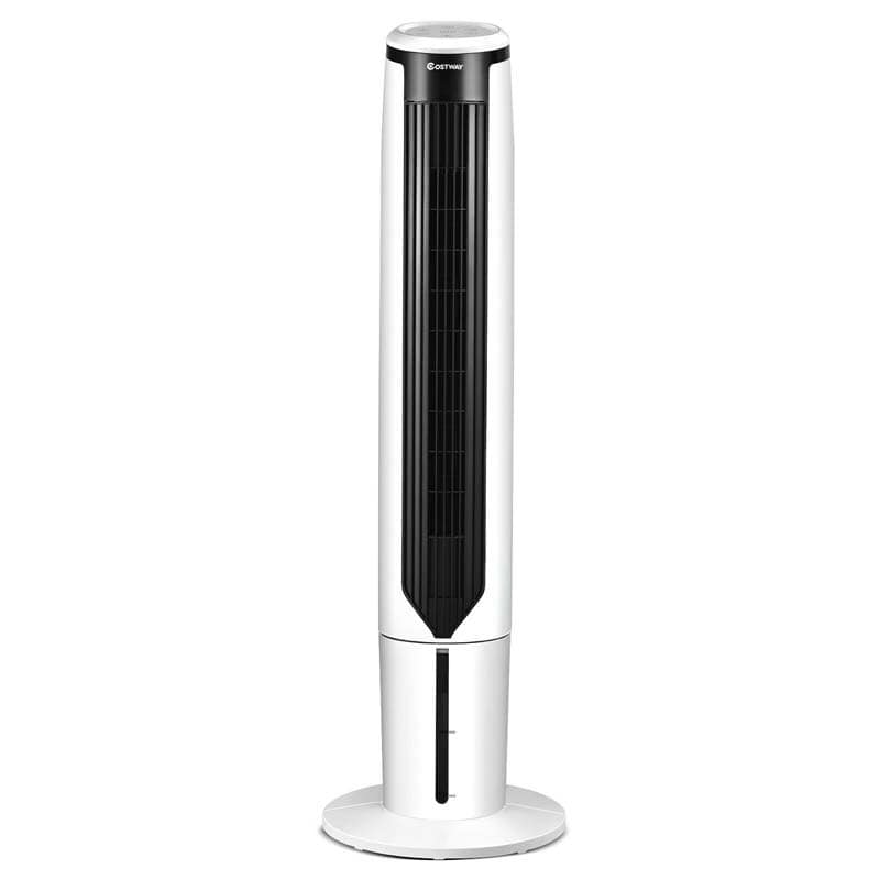 41" 3-in-1 Floor Bladeless Tower Fan Evaporative Air Cooler Humidifier with Remote, 3 Modes & 3 Speeds, 9H Timer
