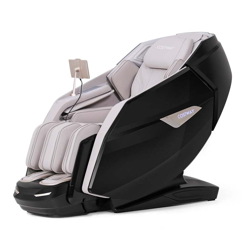 Health Detection Zero Gravity Full Body Massage Chair with 4D Dual Roller System Flexible Track, Heart Rate Monitor, Fragrance Therapy, Voice Control