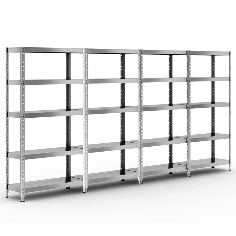 40" x 16" x 77.5" 5-Tier Heavy Duty Metal Storage Shelving Unit, 2860 lbs Load Capacity Adjustable Storage Racks