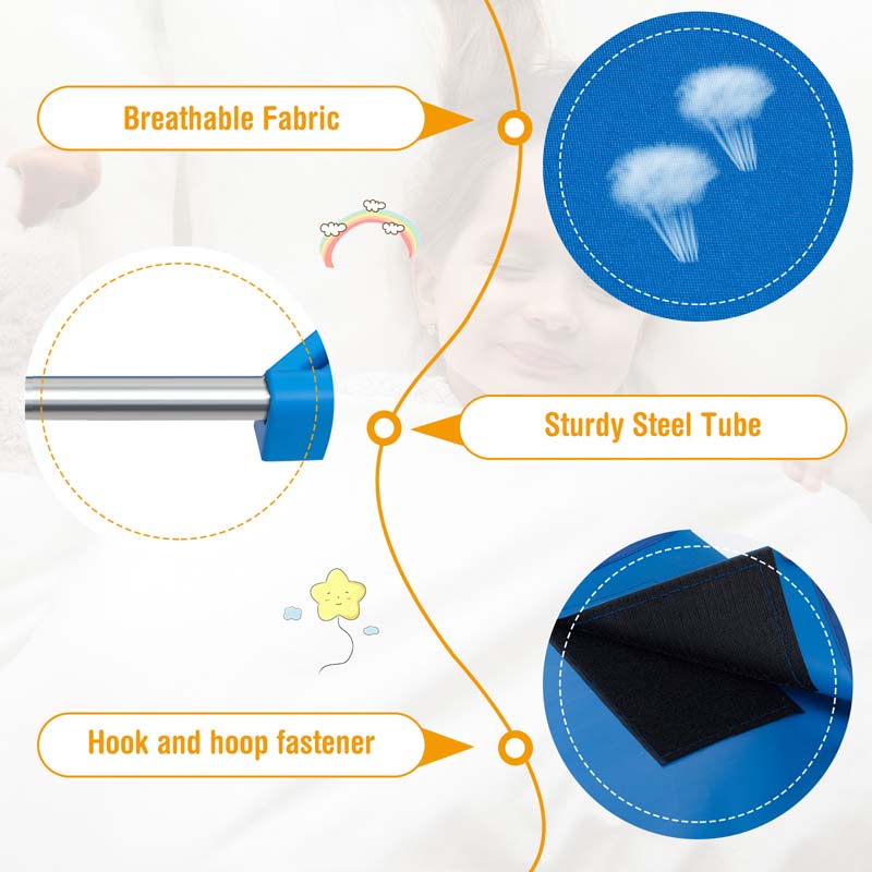 6 Pack 51" x 22.5" Stackable Daycare Cot for Preschool Kids Naptime Sleeping Cot Mat with Easy Lift Corner