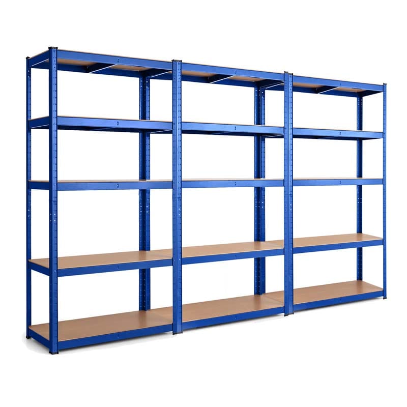 Blue 30" x 12" x 60" 5-Tier Storage Shelving Unit, 2000 lbs Capacity Heavy Duty Metal Utility Shelves, Adjustable Storage Racks