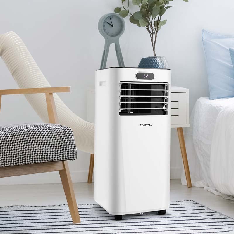 8000 BTU 3-in-1 Portable Air Conditioner Air Cooler Fan Dehumidifier with Remote, 24H Timer, Child Lock