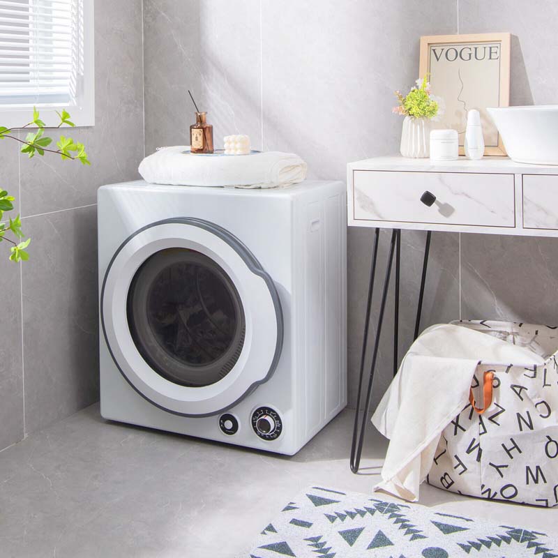 13.2 lbs Front Load Tumble Dryer for Apartments Dorms RVs, 1350W Portable Clothes Dryer with 5 Drying Modes