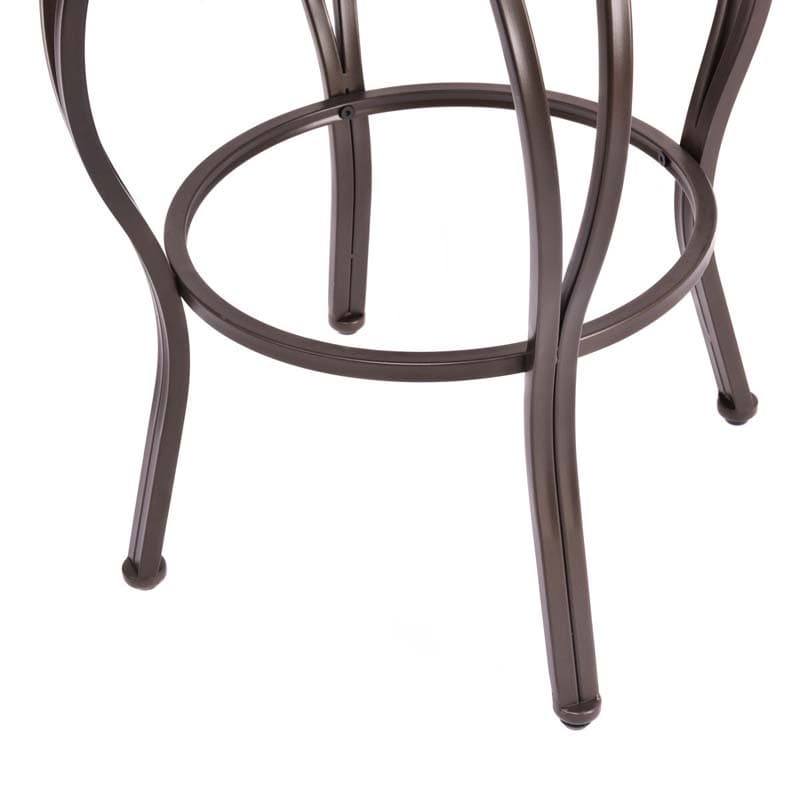 2-Pack 360 Degree Swivel Bar Stools with Back, 30" Vintage Counter Height Stools, Leather Padded Seat Bistro Pub Kitchen Dining Chairs