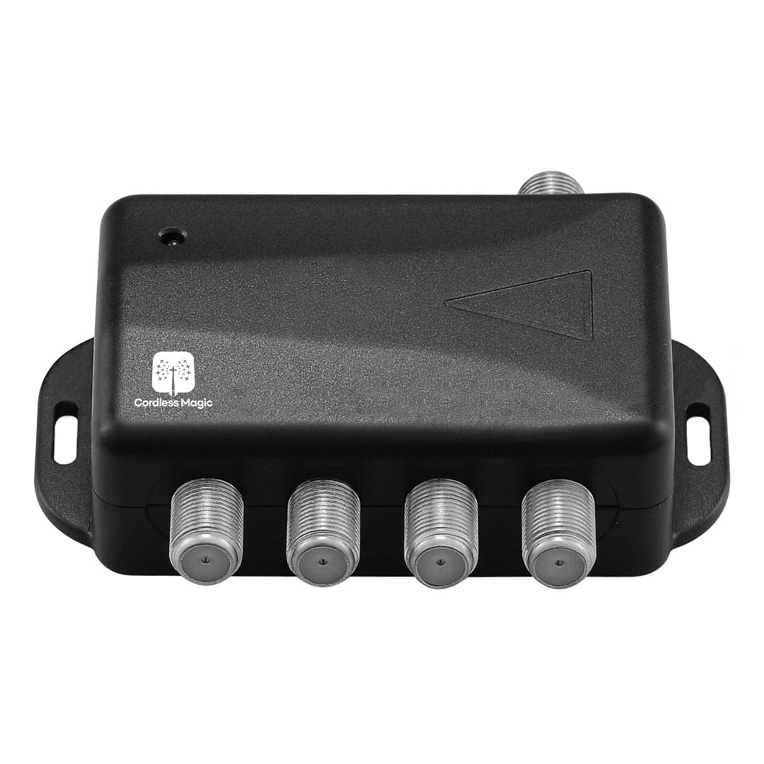 Vitaliotech - TV Antenna 4-Port Splitter Signal Booster and Amplifier