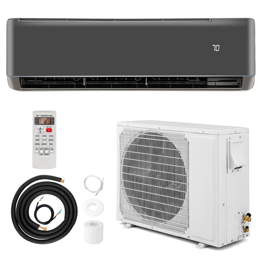 12,000 BTU Mini Split Air Conditioner and Heater, 21 SEER2 208-230V Inverter Split AC Unit with Heat Pump