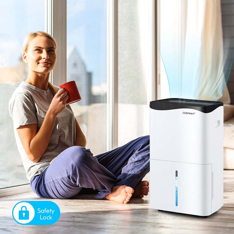 5500 Sq. Ft 100 Pints Portable Dehumidifier for Basements & Home with Smart App & Alexa Voice Control