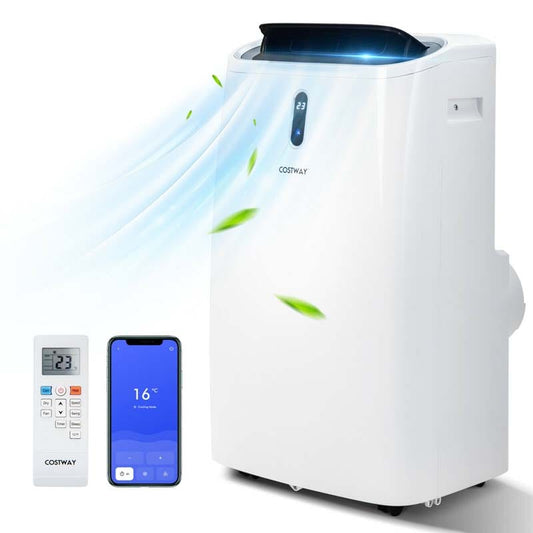 12000 BTU 4-in-1 Portable Air Conditioner w/Heat Cool Fan Dry & Sleep Mode, WiFi & Alexa Control AC Unit, Cools Up to 450 sq.ft