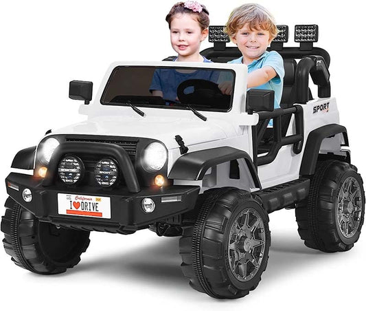 2-Seater Kids Ride on Truck, 12V Battery Electric Toddler Motorized Vehicles Riding Toy Car with Remote Control