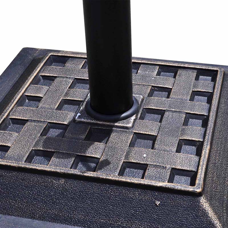 30 lbs 17.5 Inch Heavy Duty Square Outdoor Patio Market Umbrella Base Stand