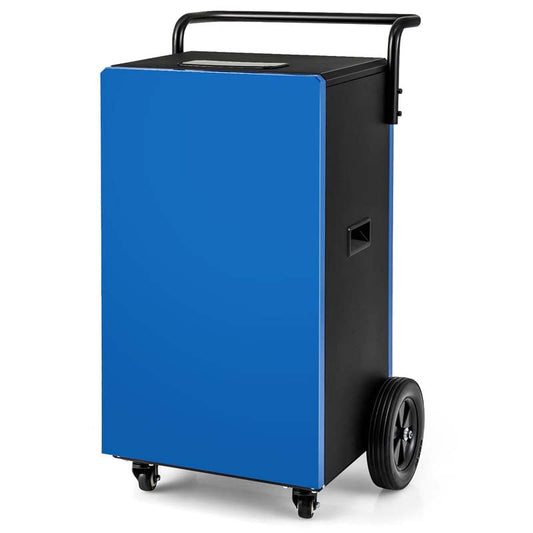 215 Pints 8000 Sq.Ft Commercial Industrial Dehumidifier for Basement Warehouse w/Drain Hose, Handle & Universal Wheels
