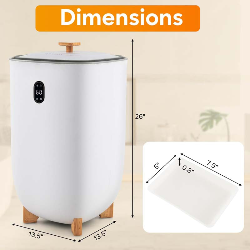 35L Large Towel Warmer Bucket Bathroom Spa Damp Towel Heater & Dryer Combo for Oversized Towels Bathrobes Blankets