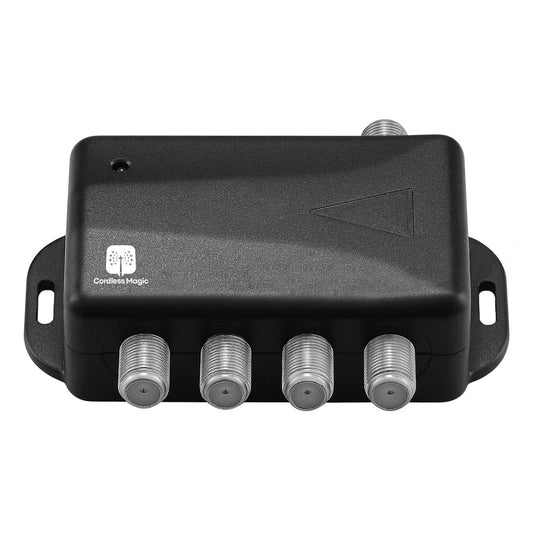 Vitaliotech - TV Antenna 4-Port Splitter Signal Booster and Amplifier